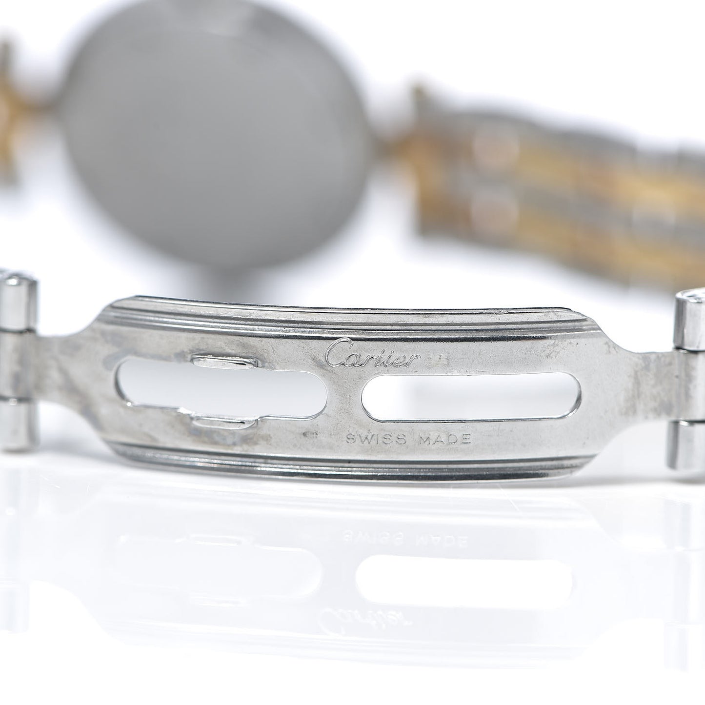 Stainless Steel 18K Yellow Gold 24mm Panthere Vendome Quartz Watch