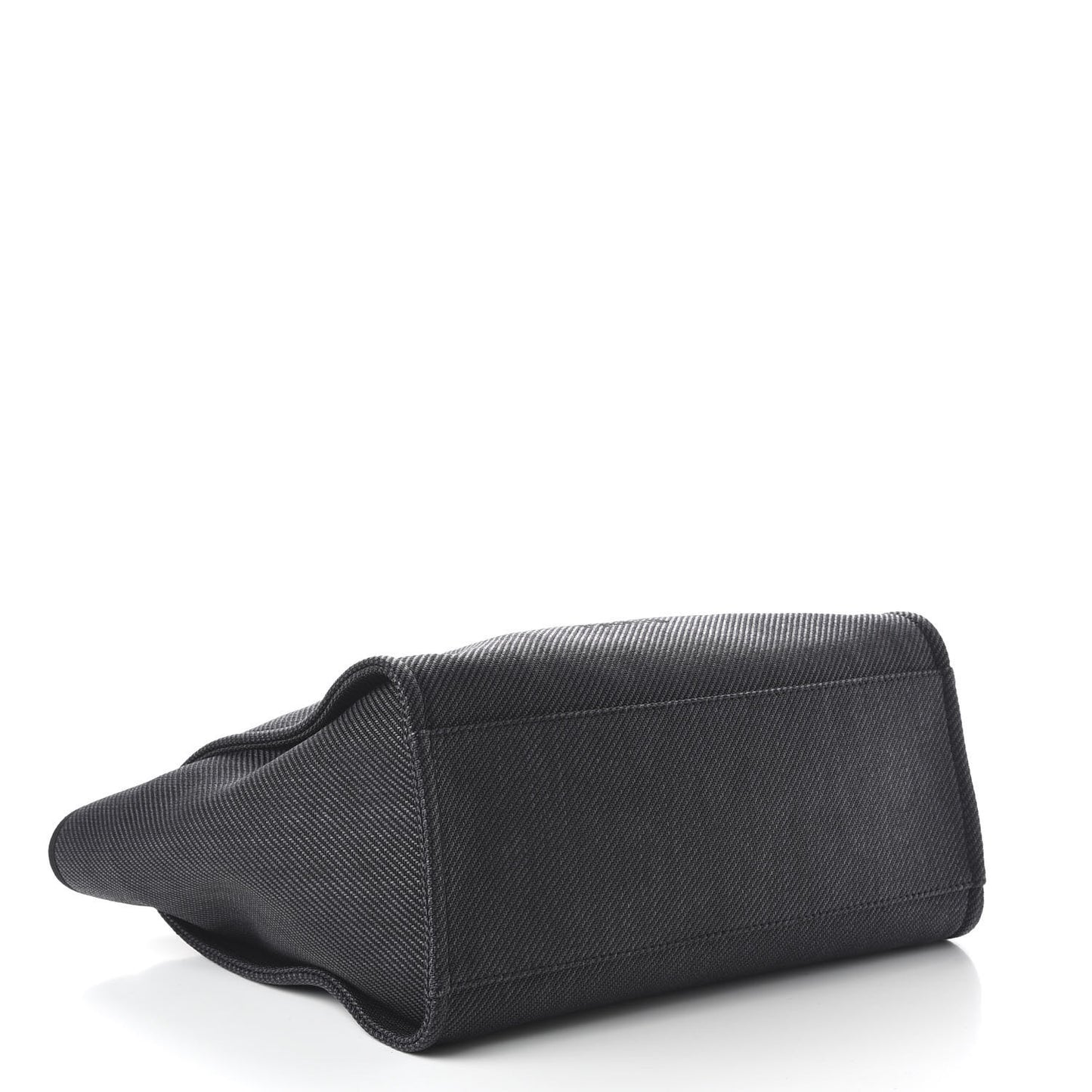 Mixed Fibers Calfskin Medium Deauville Tote Black