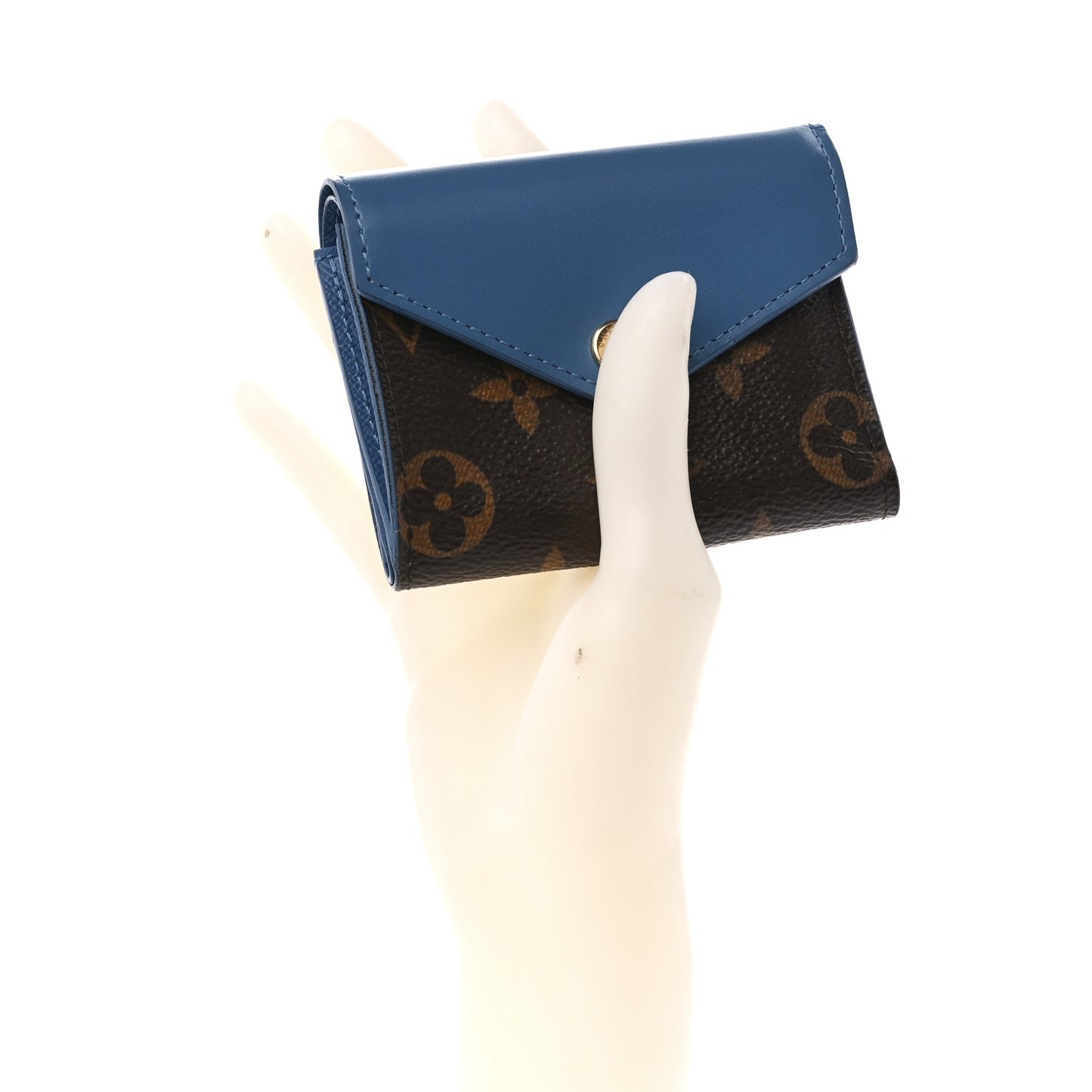 Monogram Zoe Wallet Blue Jean