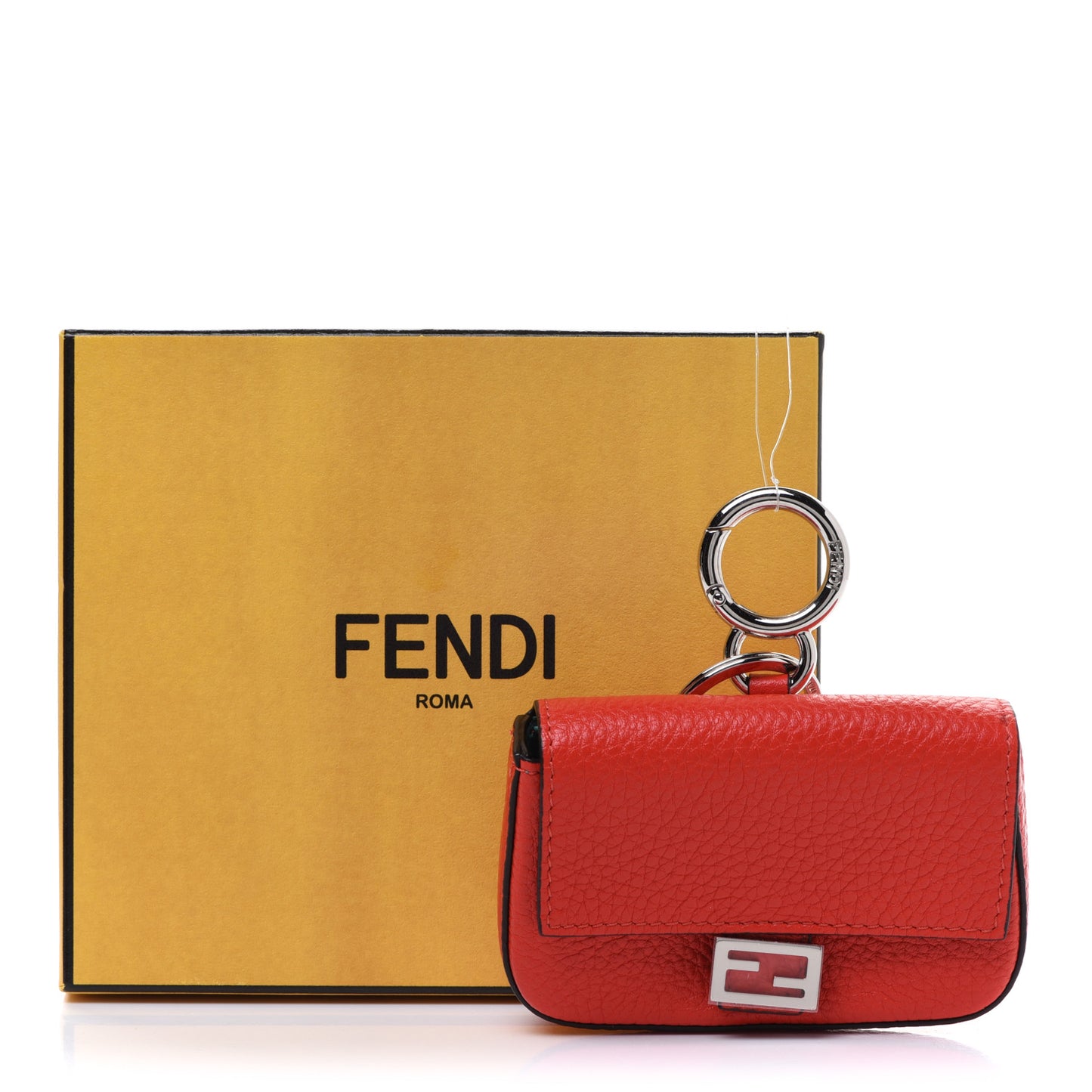 Cuoio Romano Micro Baguette Charm Papavero