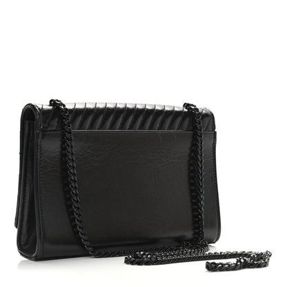 Saint Laurent Lambskin Mixed Quilted Small Monogram Kate Satchel Black 3 of 10