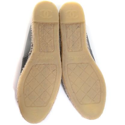 Chanel Lambskin CC Espadrilles 40 Dark Grey 5 of 7