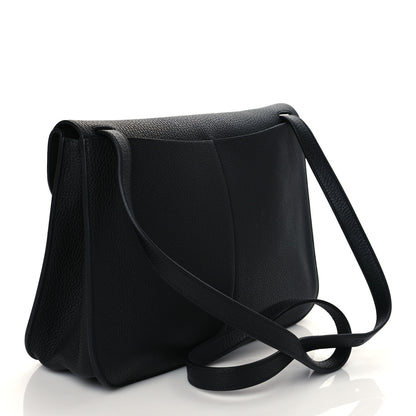 Hermes Taurillon Clemence Halzan 31 GM Black 3 of 10