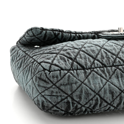 Chanel Denim Quilted Denimpression Flap Blue Black 9 of 10