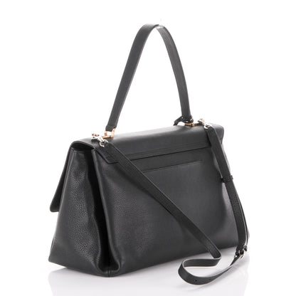 Balenciaga Baby Grained Calfskin Le Dix Large Soft Cartable Black 4 of 8