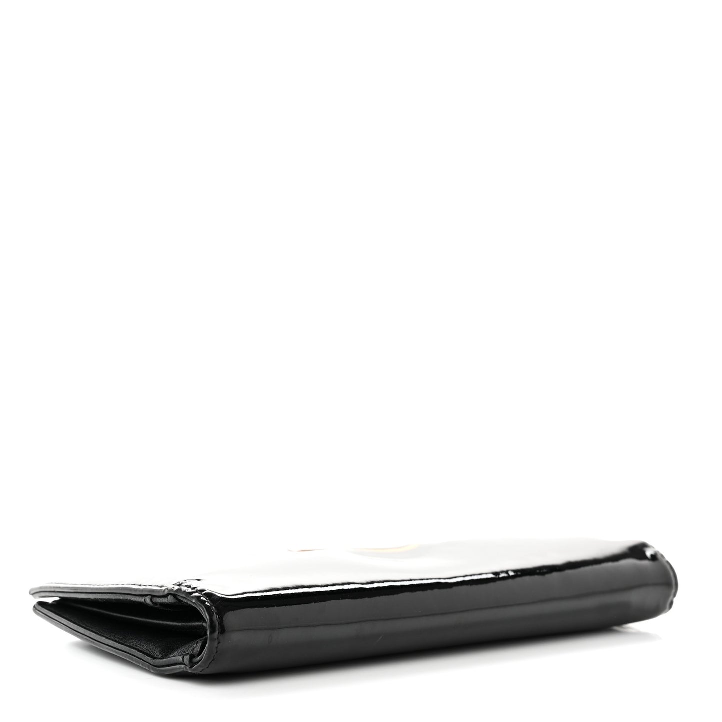 Patent CC Trousse Maquil Yen Wallet Black