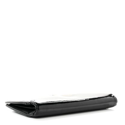 Chanel Patent CC Trousse Maquil Yen Wallet Black 4 of 10