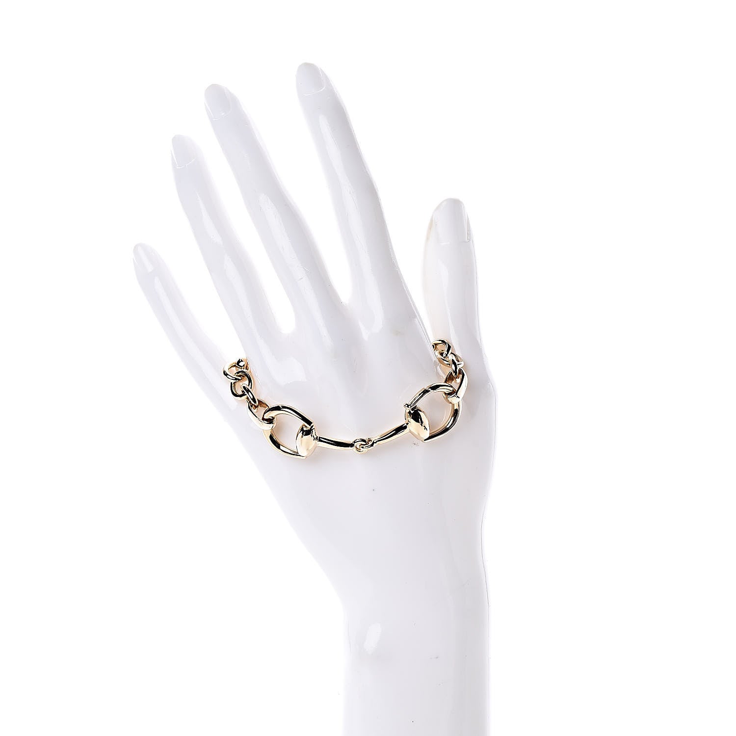 Gucci 18K Yellow Gold Horsebit Bracelet 2 of 6