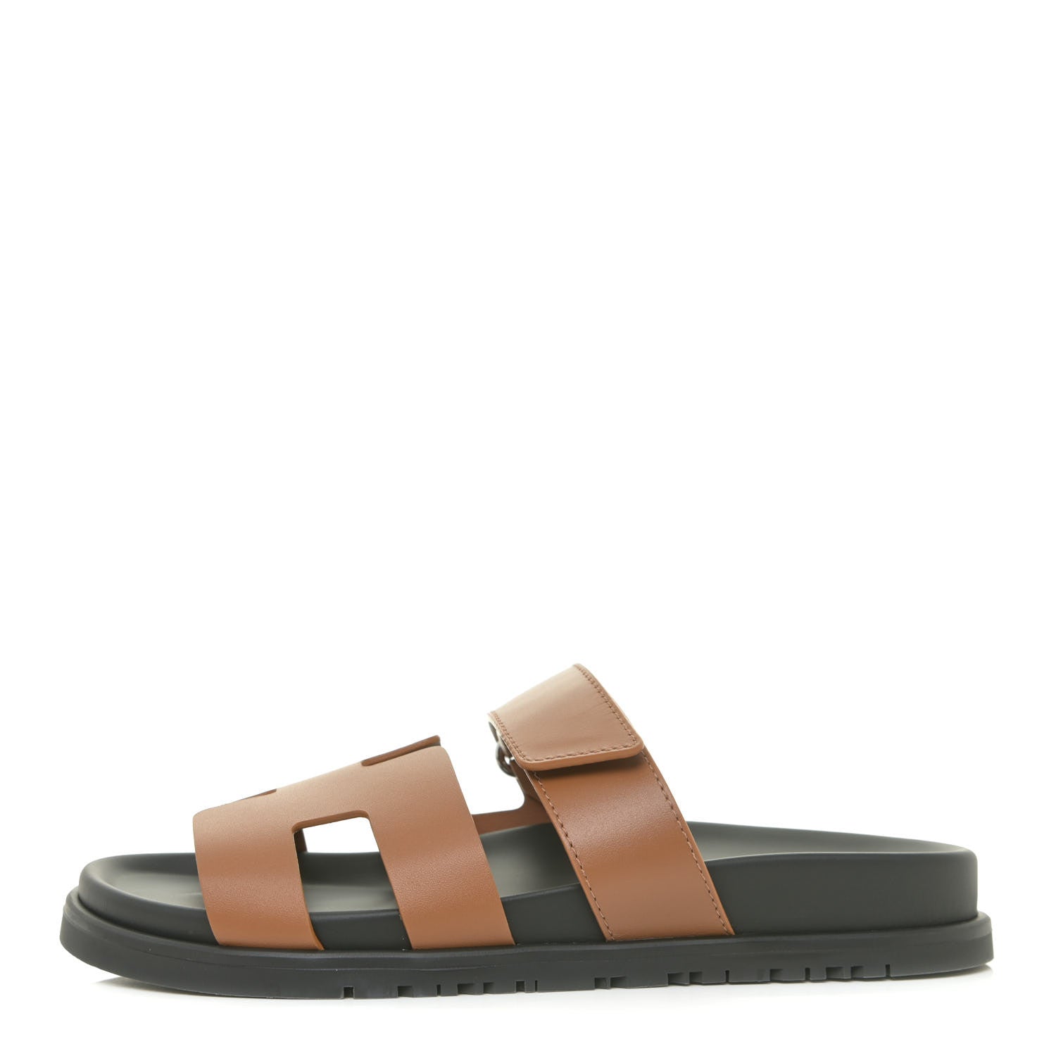 Hermes Calfskin Womens Chypre Sandals 37 Naturel 1 of 9