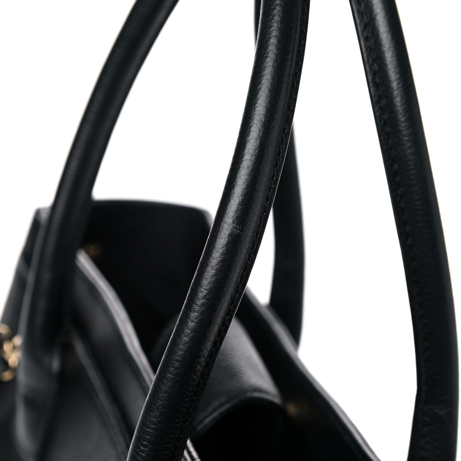 Chanel Calfskin Cerf Executive Shopper Tote Black 20 of 30