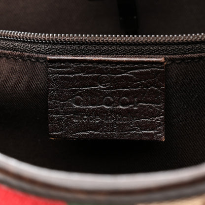 Gucci Monogram Web Jackie O Hobo Dark Brown 11 of 23
