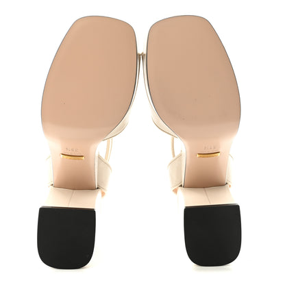 Gucci Quentin Granada Kid Horsebit 25/60mm Platform Sandals 36.5 Mystic White 6 of 10