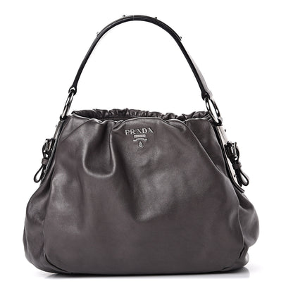 Prada Vitellino Mordo Hobo Grafite Mordore 1 of 11