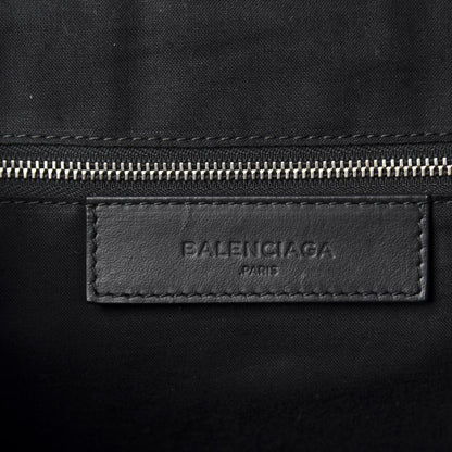 Balenciaga Nylon Calfskin Classic Silver Hardware Traveler Backpack Dark Night 7 of 9