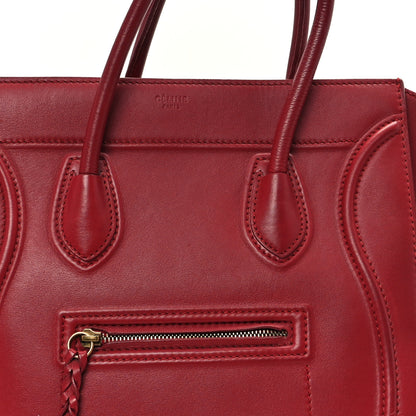 Celine Supple Calfskin Medium Phantom Luggage Red 7 of 12