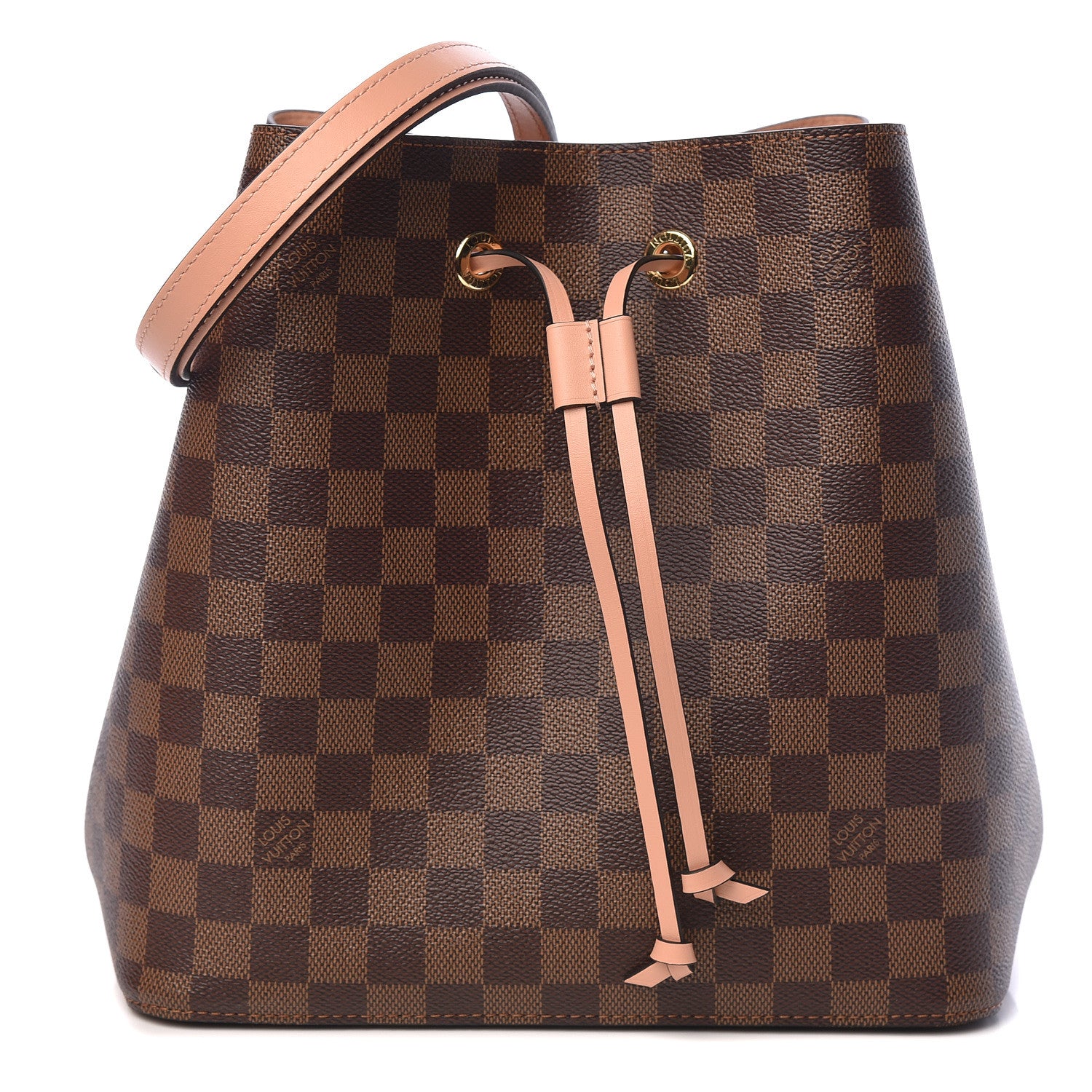 Louis Vuitton Damier Ebene Neonoe MM Venus Pink 1 of 10