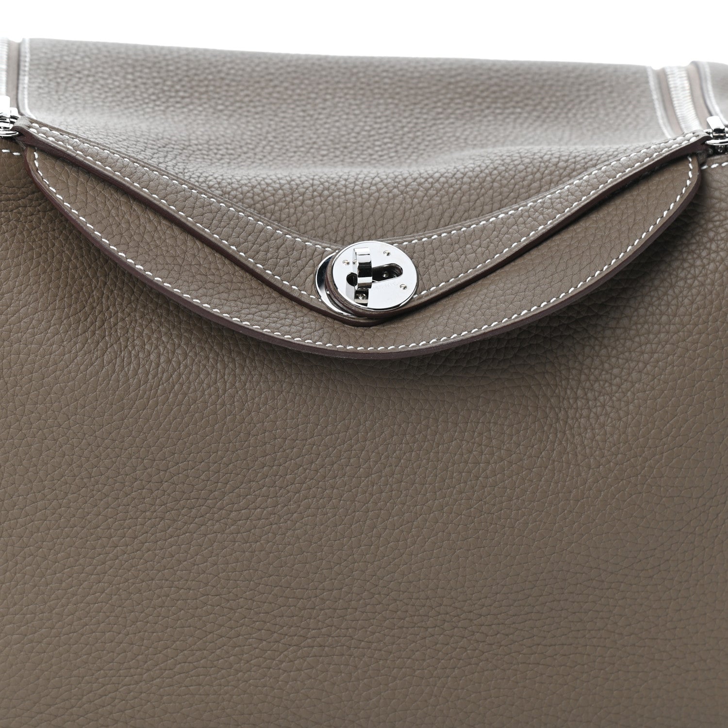 Hermes Taurillon Clemence Lindy 30 Etoupe 8 of 10