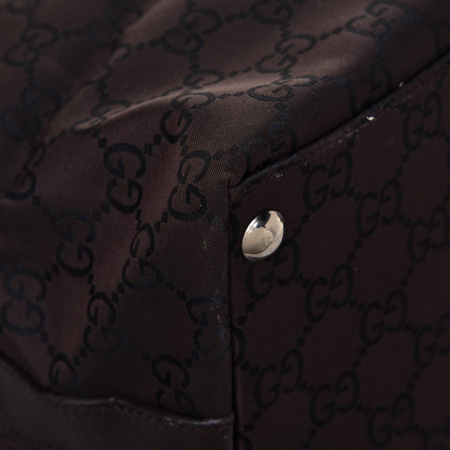 Nylon Monogram Extra Large Hobo Dark Brown