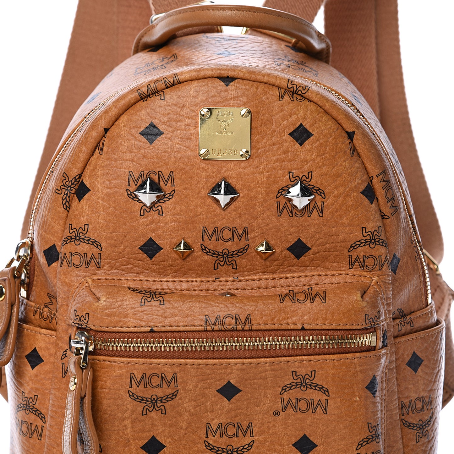 Visetos Sprinkle Stud Mini Stark Backpack Cognac