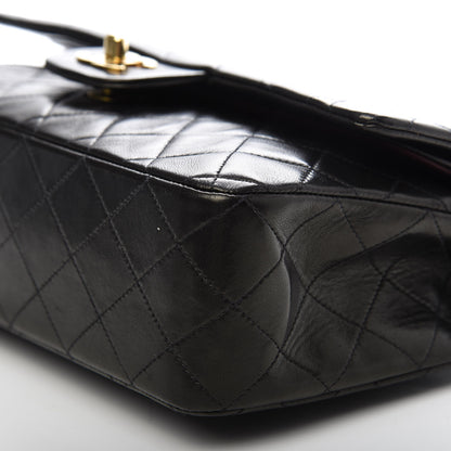 Chanel Lambskin Quilted Medium Double Flap Black 7 of 10
