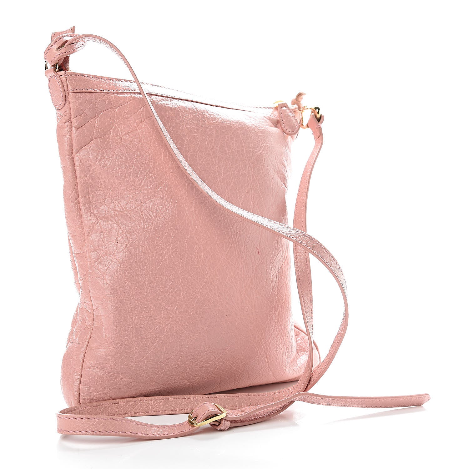 Balenciaga Agneau Giant 12 Gold Hardware Flat Crossbody Rose Peche 3 of 12