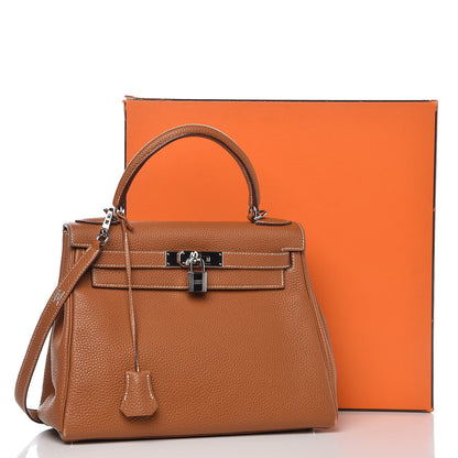 Hermes Togo Kelly Retourne 28 Gold 38 of 38