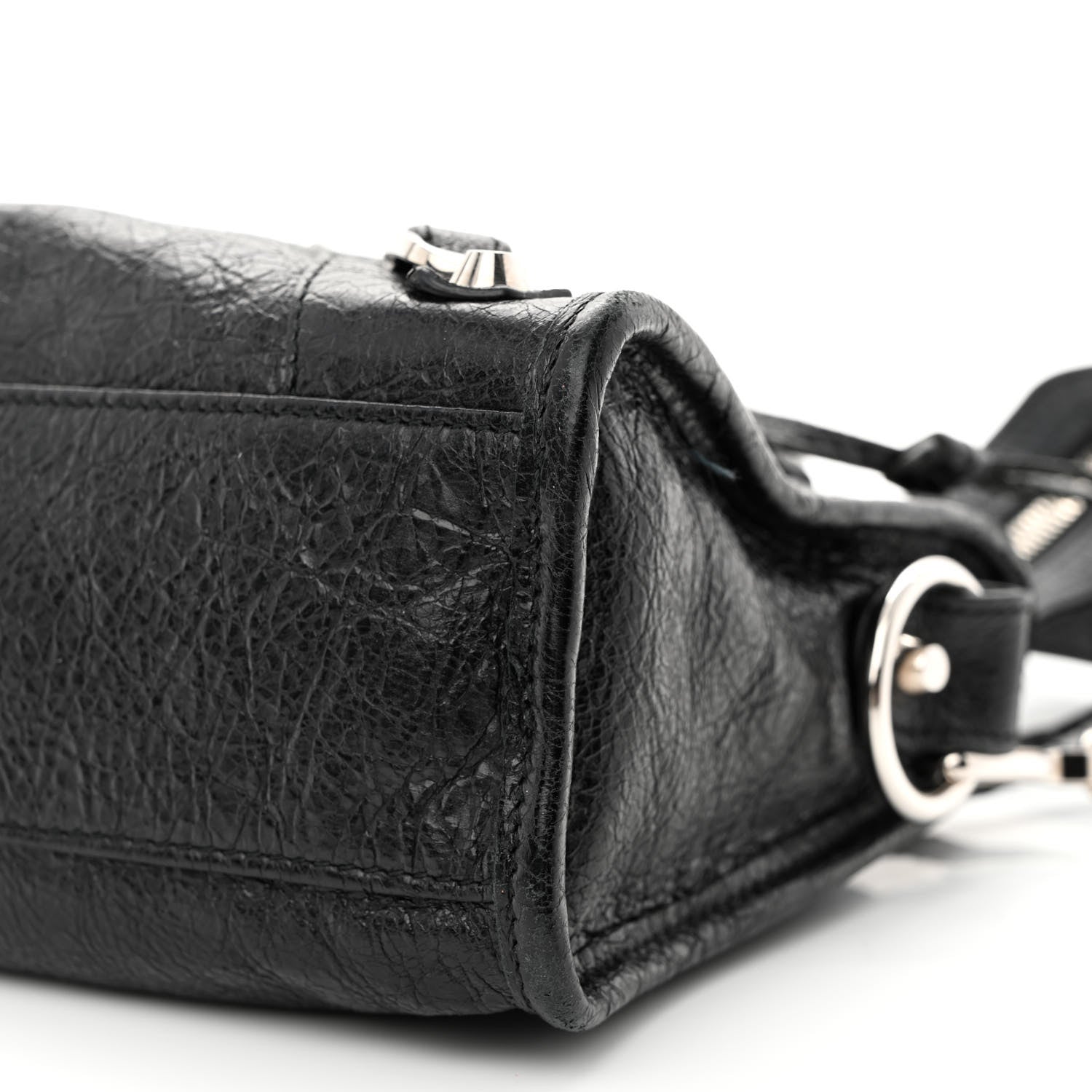 Balenciaga Agneau Classic Silver Hardware Mini City Black 10 of 11