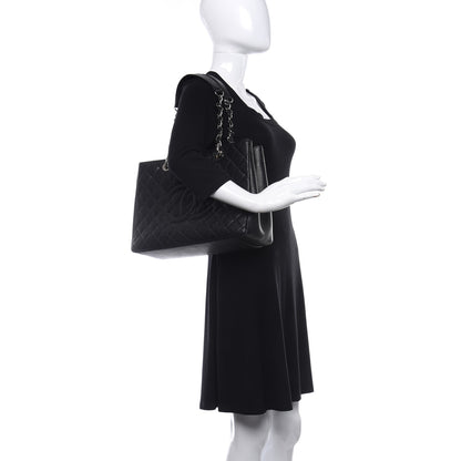 Chanel Caviar Quilted Grand Shopping Tote GST Black 2 of 9