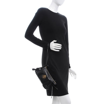 Gucci Calfskin Small Hysteria Clutch Black 2 of 7