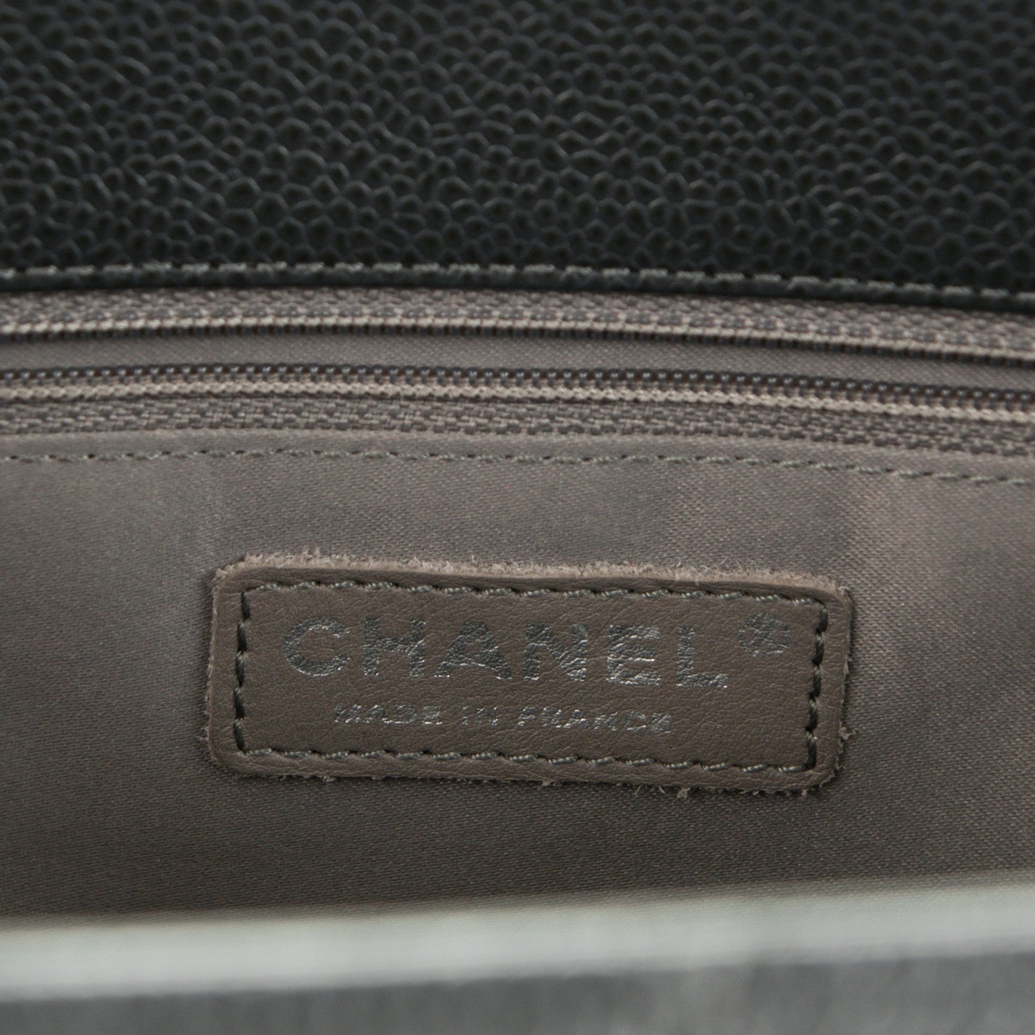 Chanel Caviar Quilted Grand Shopping Tote GST Dark Grey 5 of 6