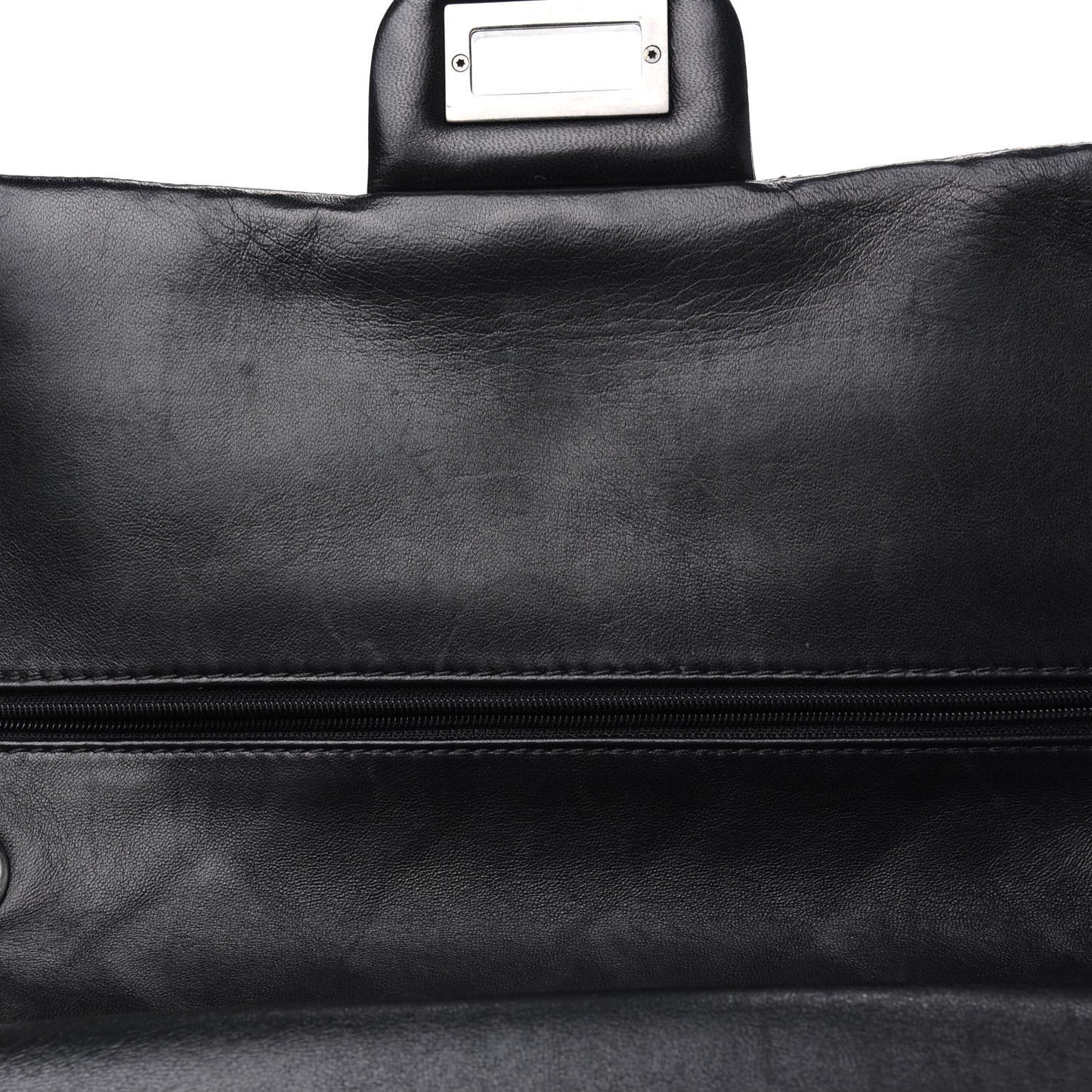 Distressed Patent Quilted 2.55 Reissue 227 Flap Black