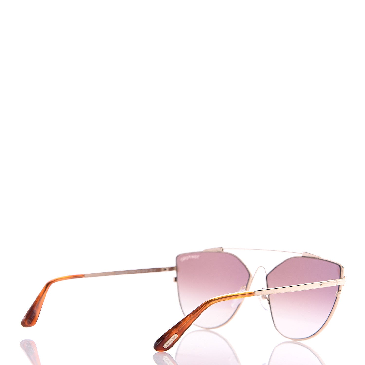 Tom Ford Jacquelyn 02 Aviator Sunglasses TF563 Rose Gold 4 of 7