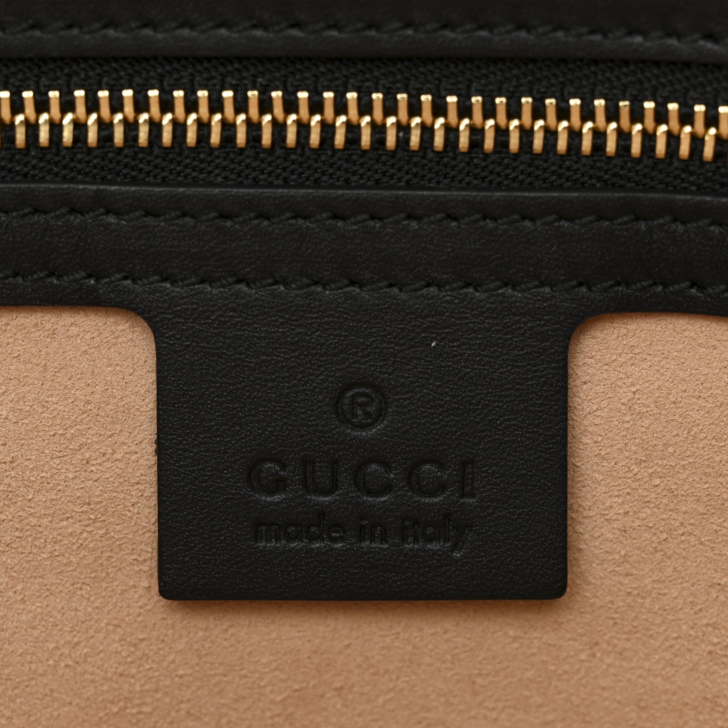 Gucci GG Supreme Monogram Bees Medium Padlock Tote Beige Oro Black 6 of 11