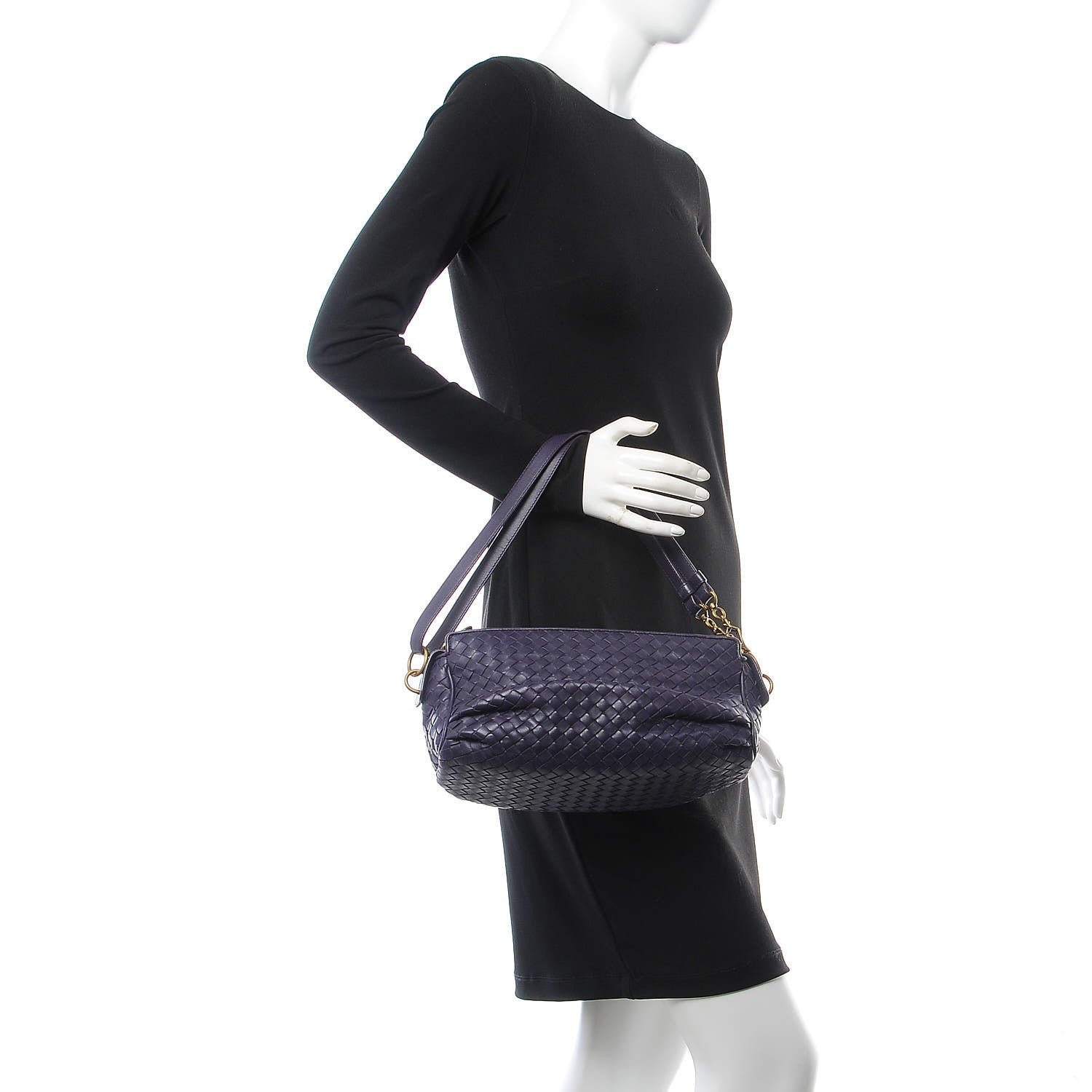 Bottega Veneta Nappa Intrecciato Shoulder Bag Turbolence 2 of 7