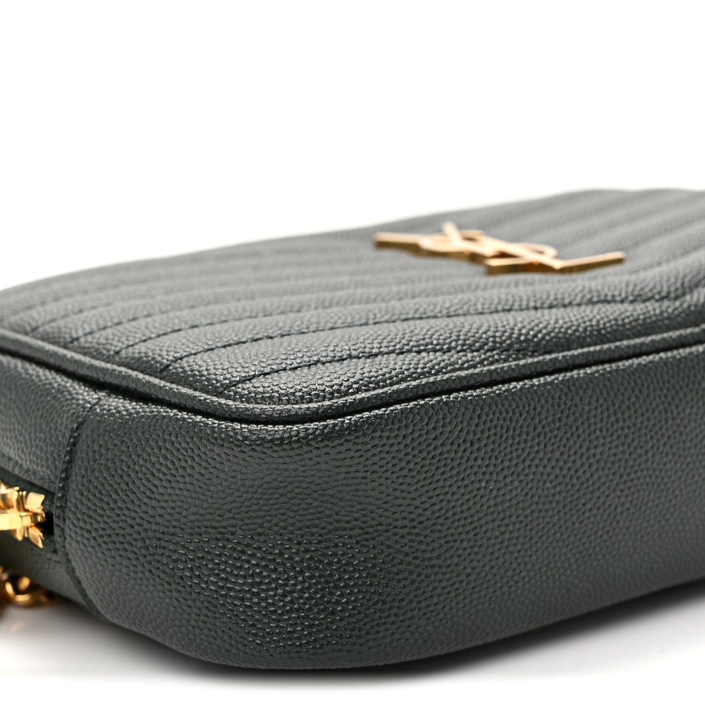 Grain De Poudre Matelasse Monogram Mini Lou Camera Bag New Vert Fonce