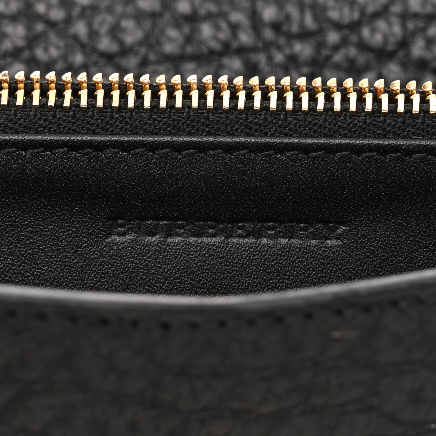 Burberry Signature Grain Small Madison Chain Clutch Black 6 of 11