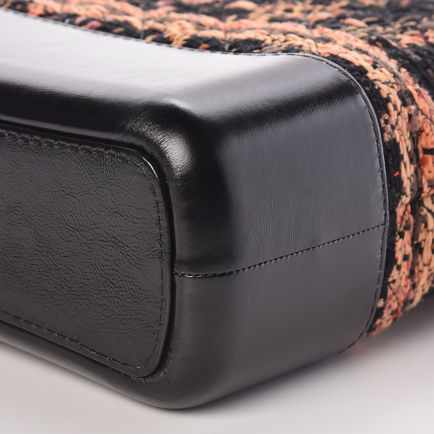 Chanel Tweed Calfskin Medium Gabrielle Hobo Black Brown 9 of 10