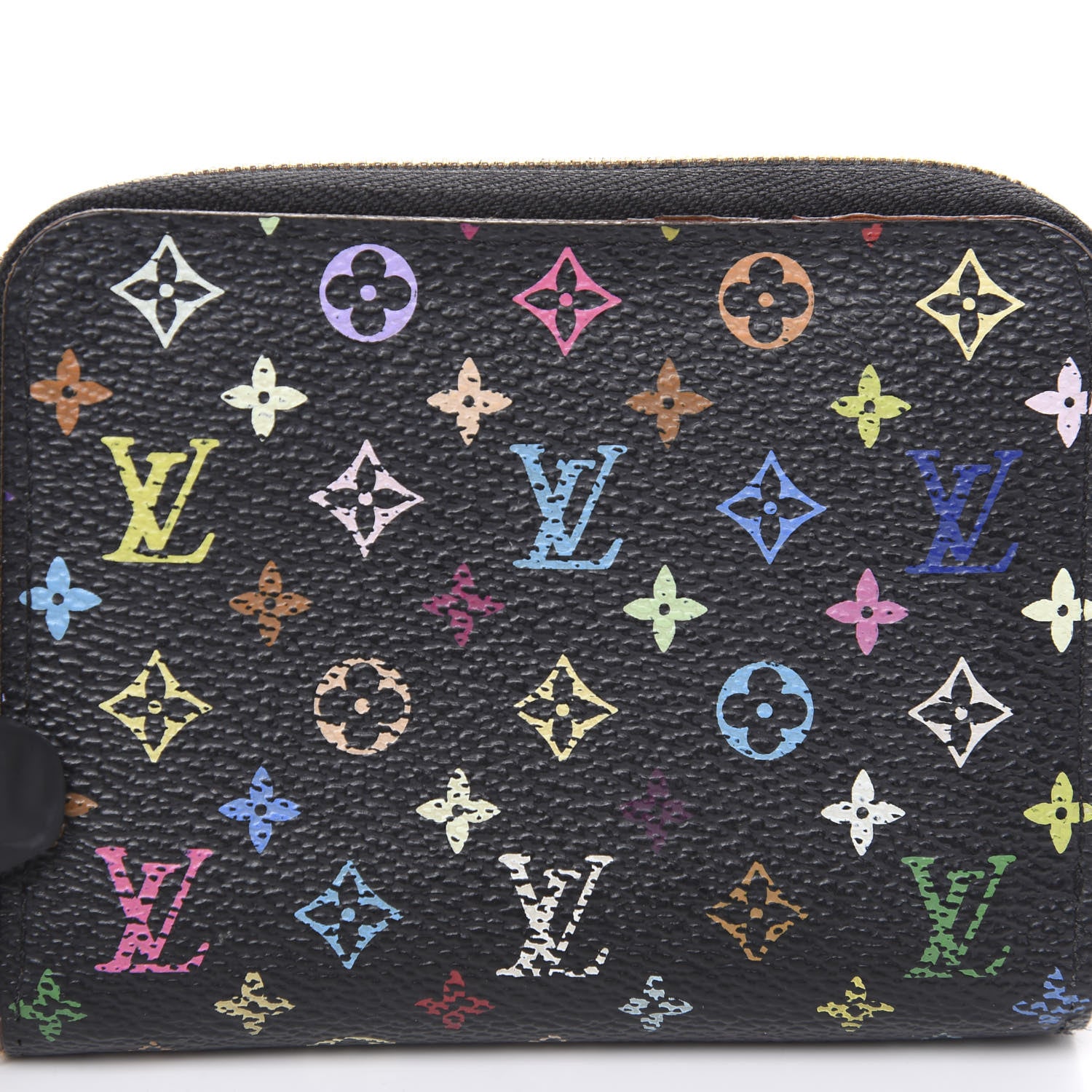 Louis Vuitton Monogram Multicolor Zippy Coin Purse Black Grenade 8 of 11