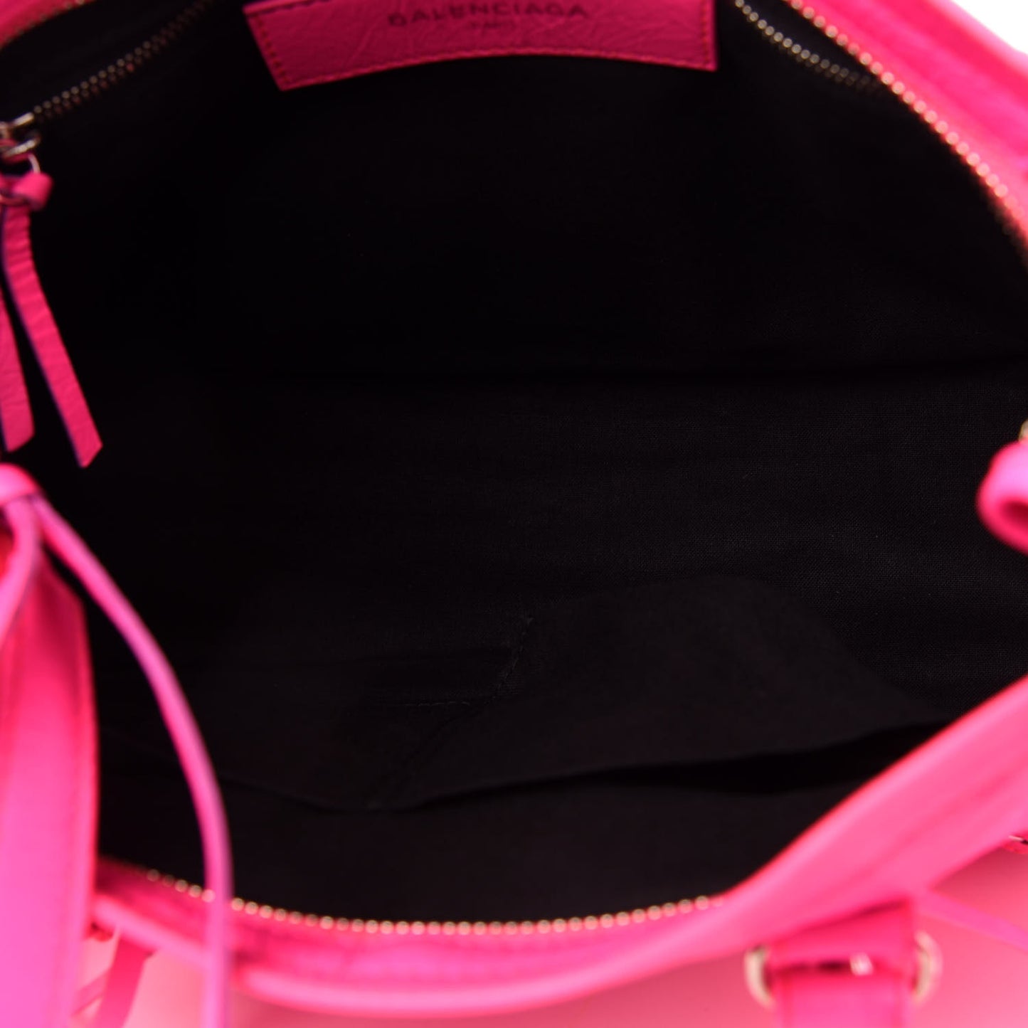 Agneau Classic Silver Hardware S City Rose Fluo