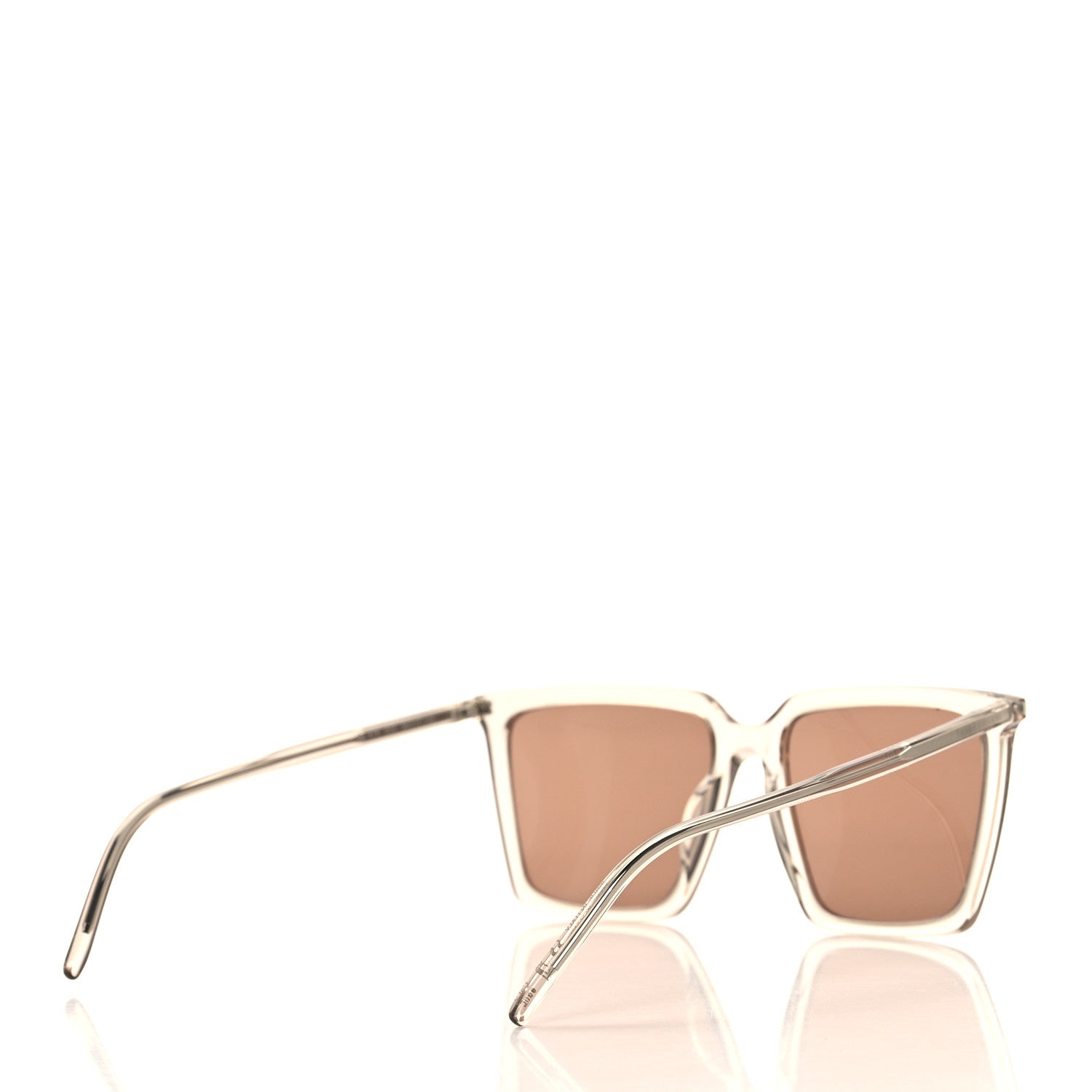 Saint Laurent Transparent Acetate SL 474 Sunglasses Brown 4 of 7