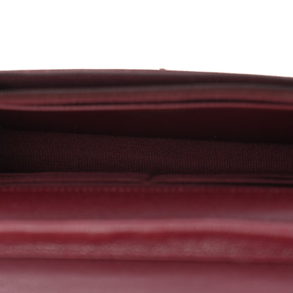 Chanel Caviar Quilted CC Turnlock Wallet On Chain WOC Burgundy 5 of 12