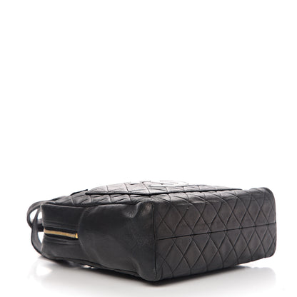 Chanel Lambskin Quilted CC Tote Black 3 of 12