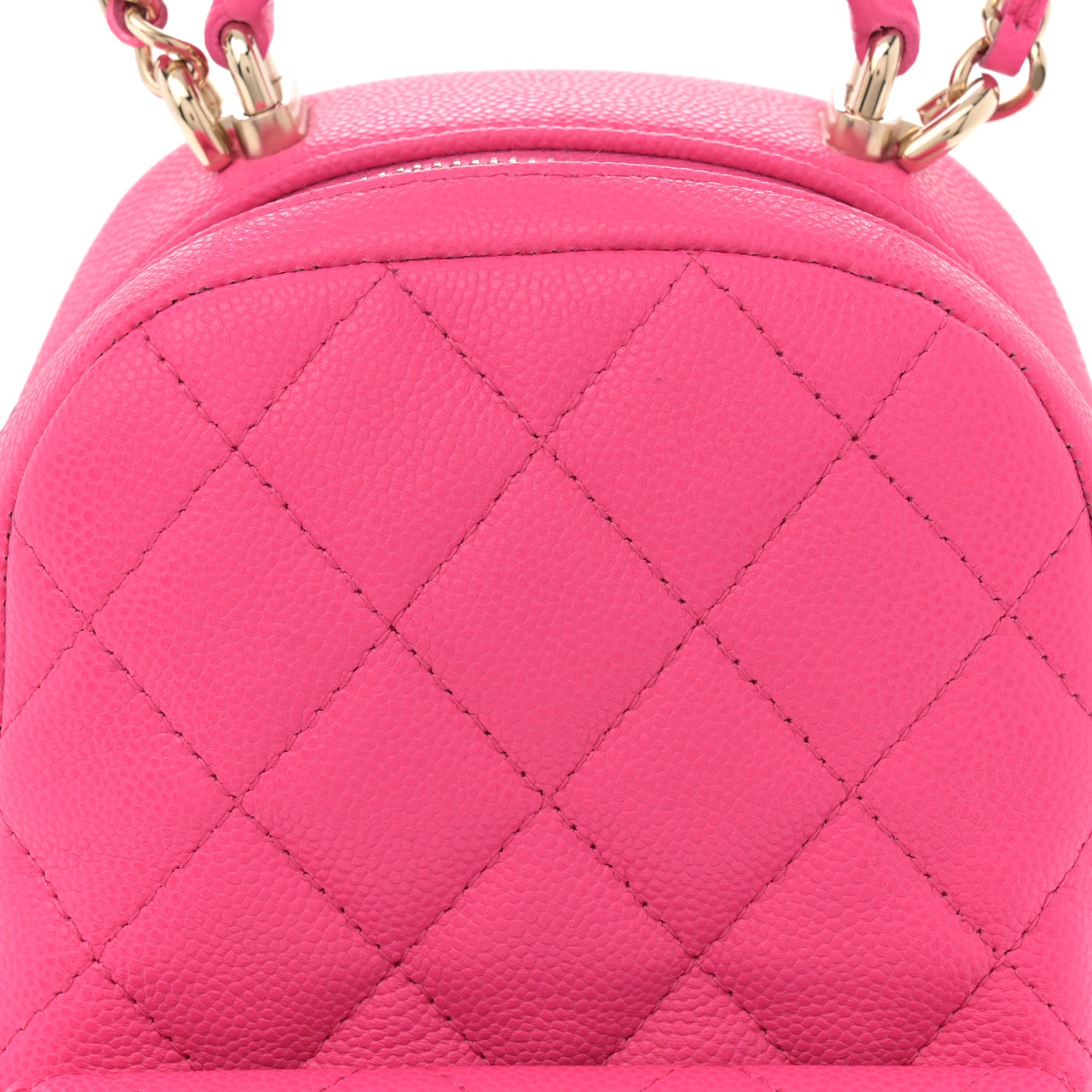 Chanel Caviar Quilted CC Mini Classic Backpack Pink 8 of 10