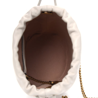 Gucci Calfskin Matelasse Mini GG Marmont 2.0 Bucket Bag White 4 of 4