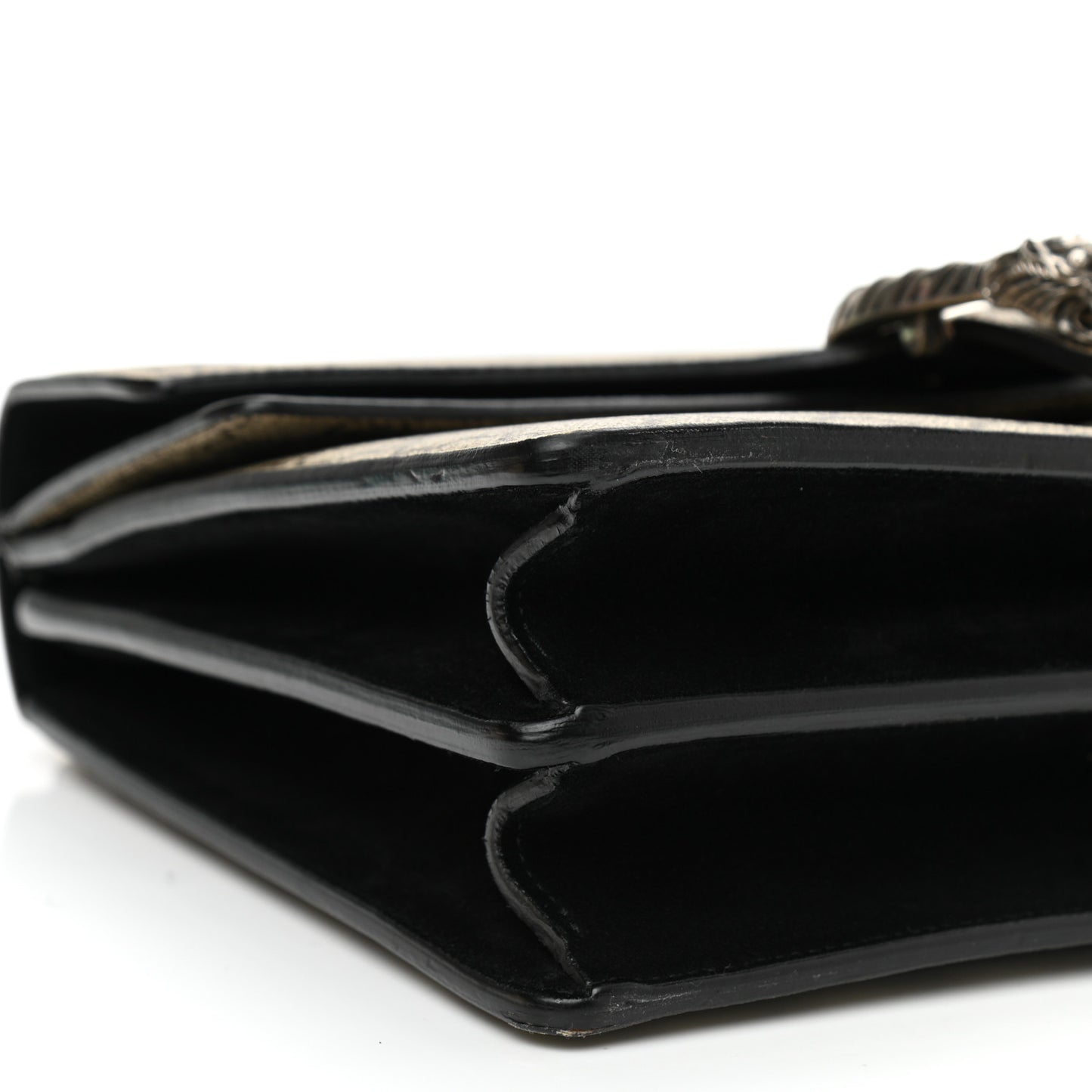 GG Supreme Monogram Medium Dionysus Shoulder Bag Black