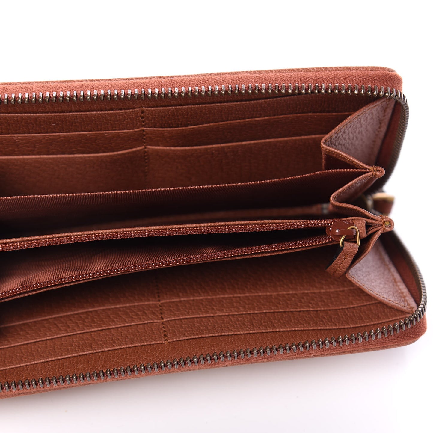 X MLB GG Monogram NY Yankees Zip Around Wallet Beige Ruggine Ivory