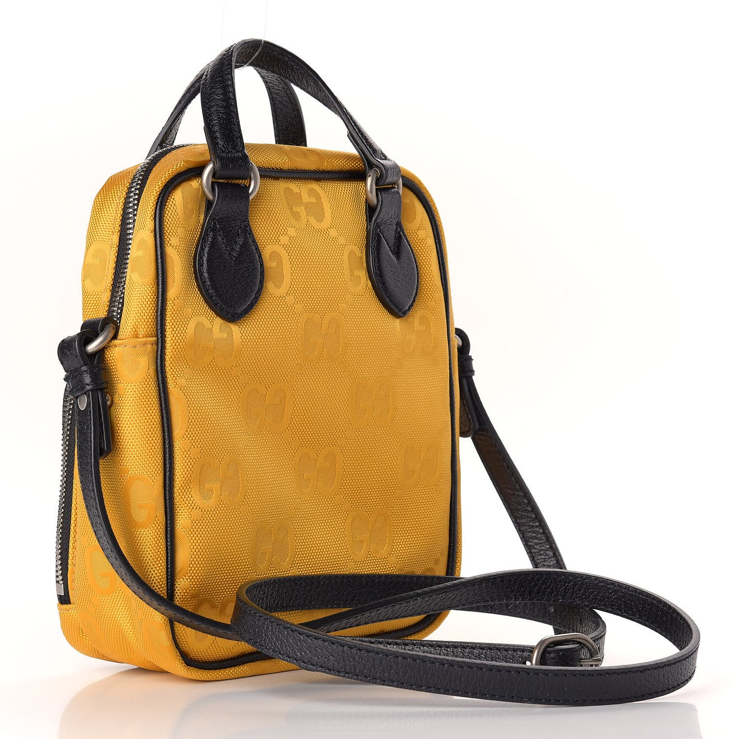 Econyl Nylon Monogram Off The Grid Shoulder Bag Crop Black