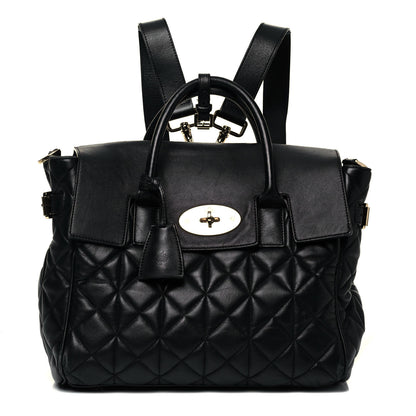 Mulberry Nappa Quilted Medium Cara Delevingne Convertible Bag Black 1 of 9