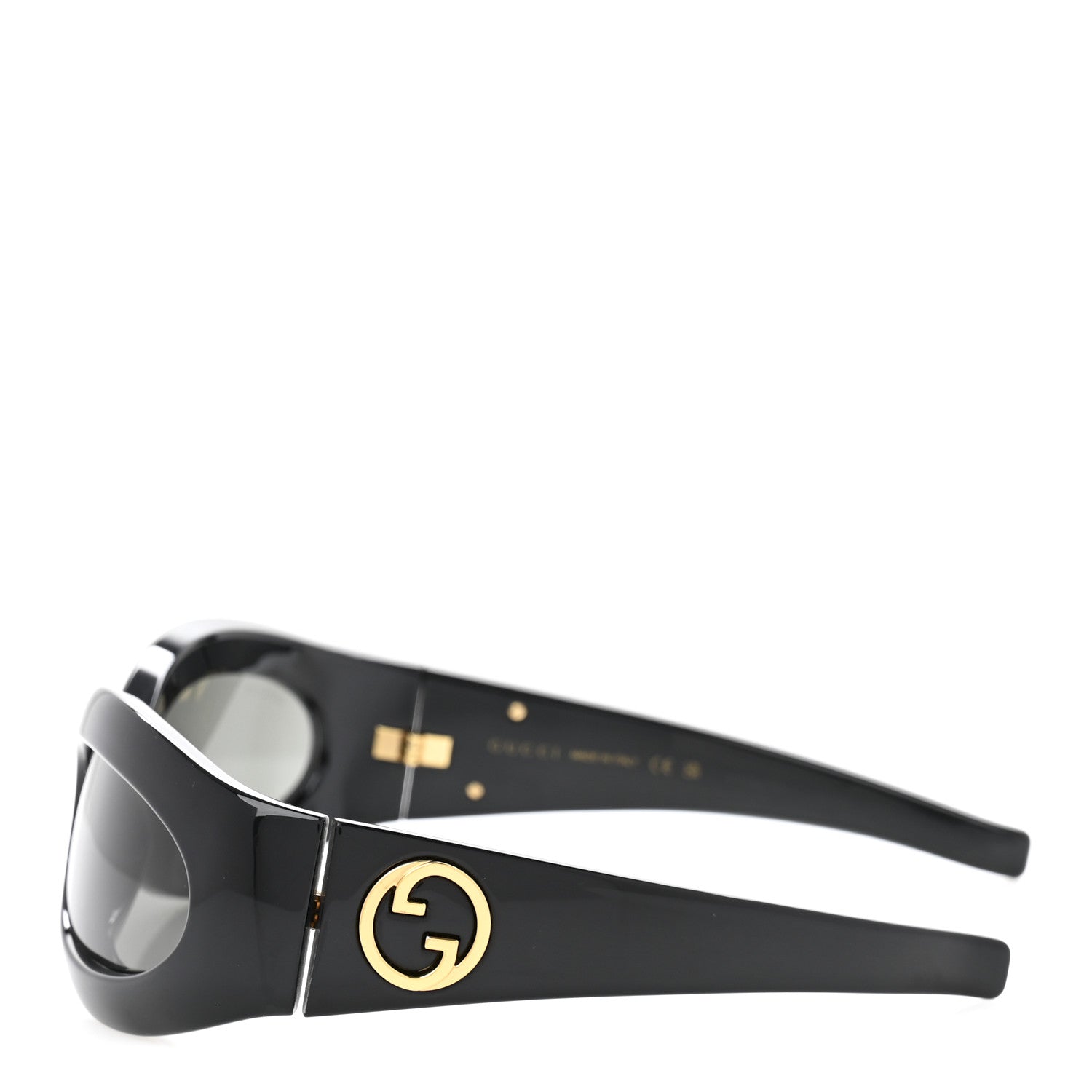 Gucci Acetate Oval Sunglasses GG1247S Black 3 of 9
