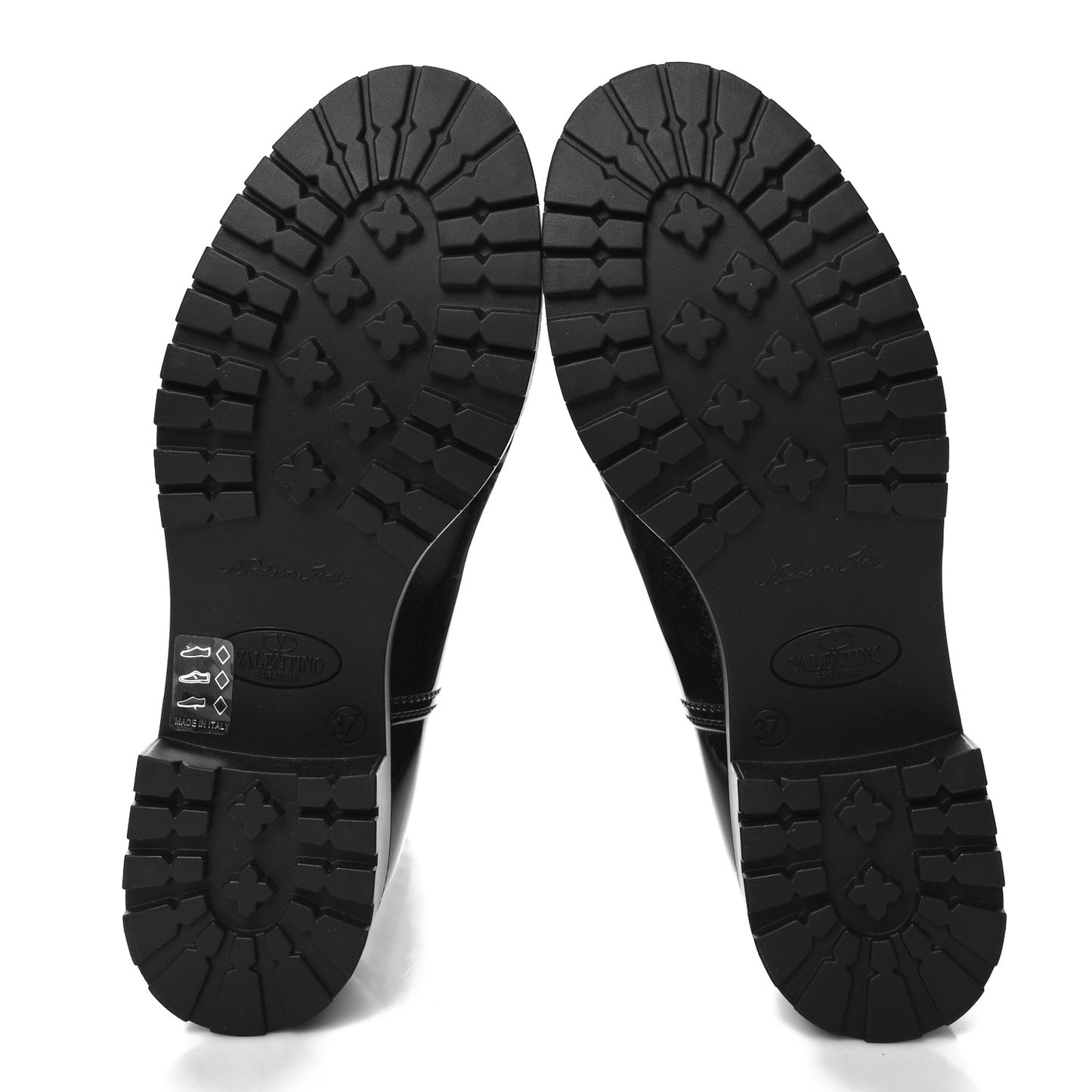 Rubber Rockstud Short Rainboots 37 Black